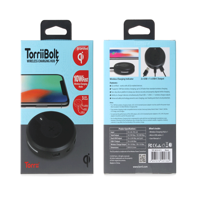 Torrii Bolt Wireless Charging Hub - Tashqila Torrii Bolt Wireless Charging Hub - Tashqila